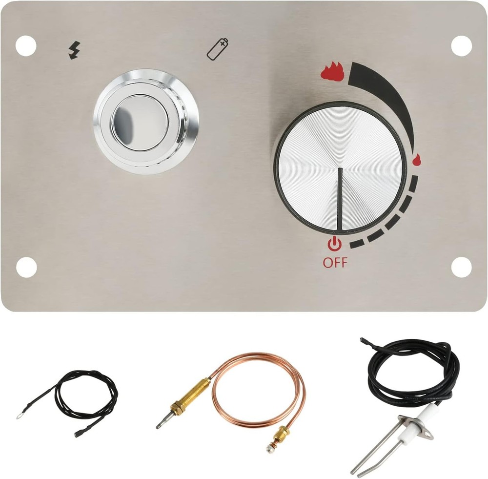 Fire Pit Gas Burner Spark Ignition Kit Flat Panel Brazier Valve Control System