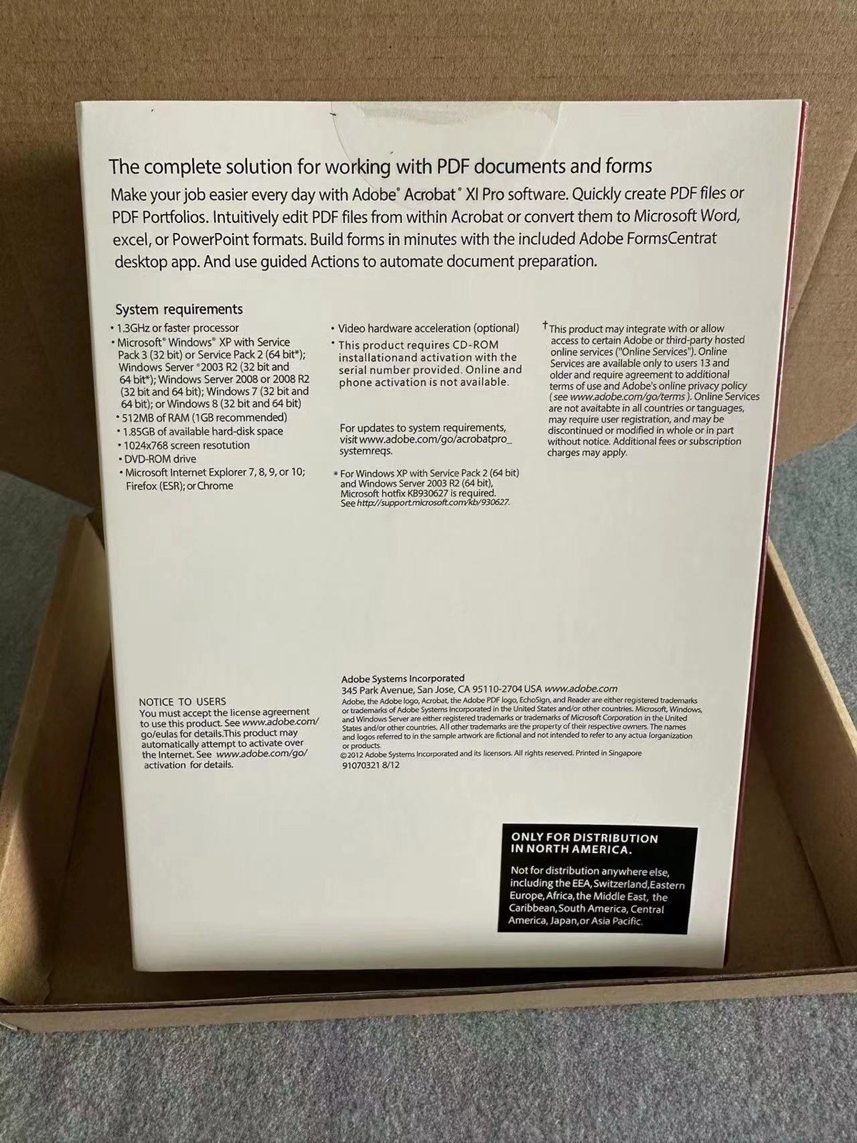 Adobe Acrobat XI Pro Full Windows Licensed for 2 PCs |RETAIL PERMANENT VERSION