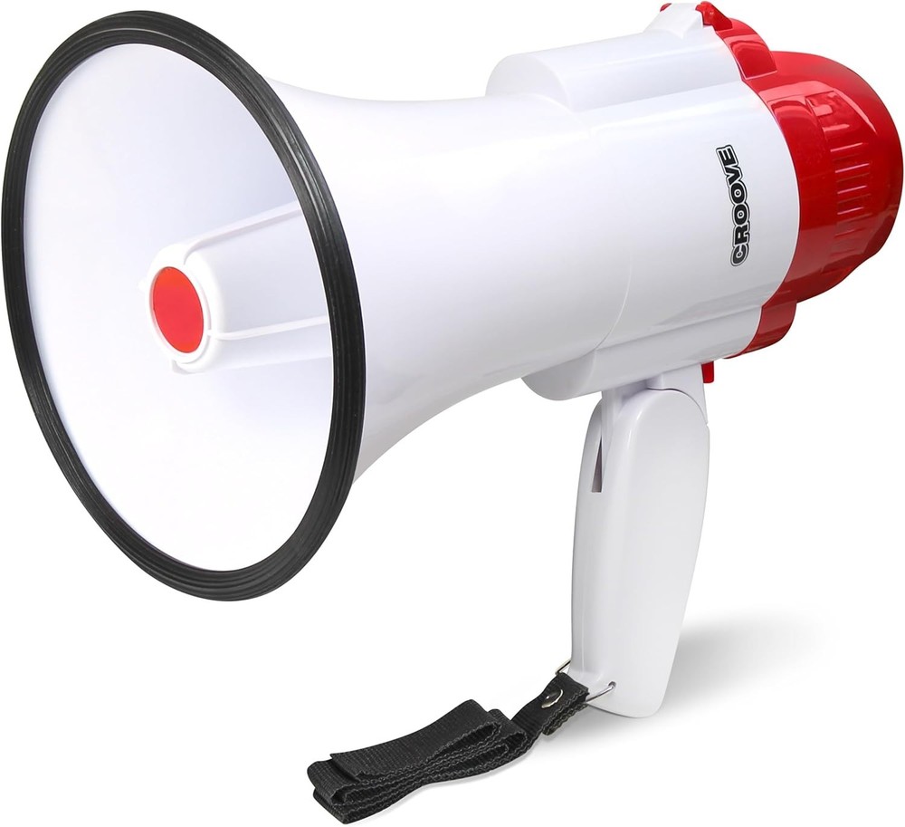 Compact 30 Watt Megaphone with Carrying Strap