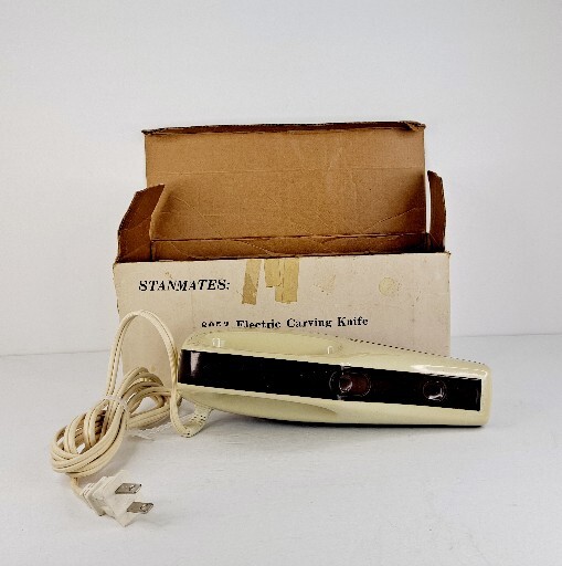 Vintage Stanmates 8053 Electric Carving Knife Model EK-100 With Box HK* TURNS ON