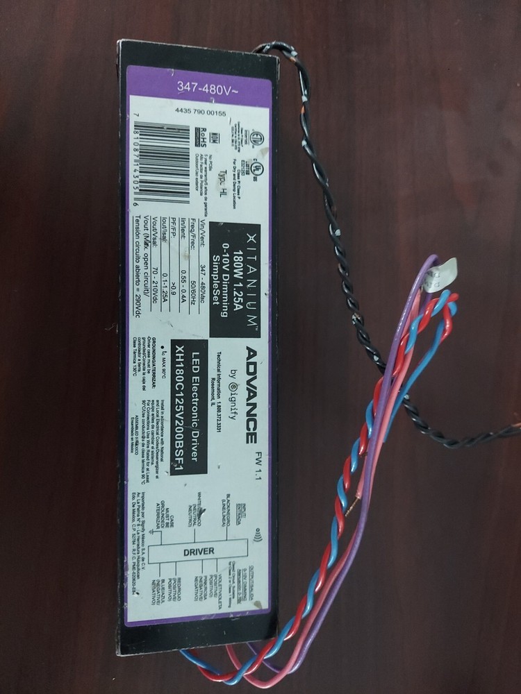 Philips - Advance - XH180C125V200BSF1 - Xitanium Dimmable Driver