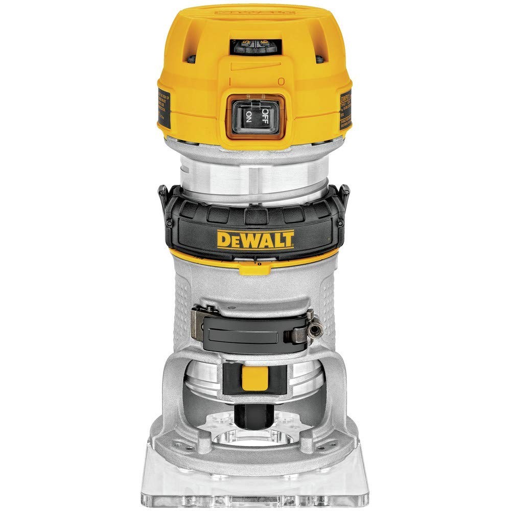 DEWALT DWP611 Compact Router – 1-1/4 HP, Variable Speed, Fixed Base, New