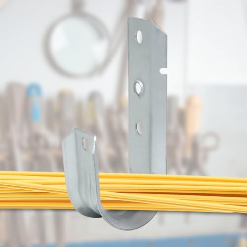 25 Pack Heavy Duty Cable Support J Hooks, Cable and Wire Support J-Hook 3/4"