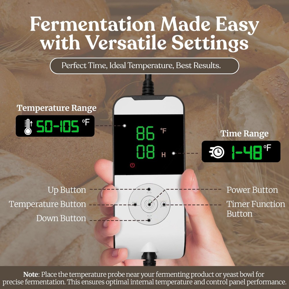 Bread Proofing Box – Bread Proofer, Dough Fermentation Box with Carry Bag, Sourd