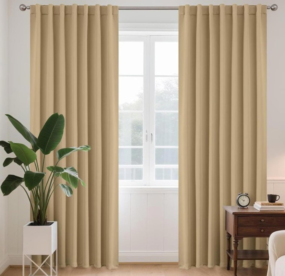 BLACKOUT CURTAINS PR.-52X96-BEIGE