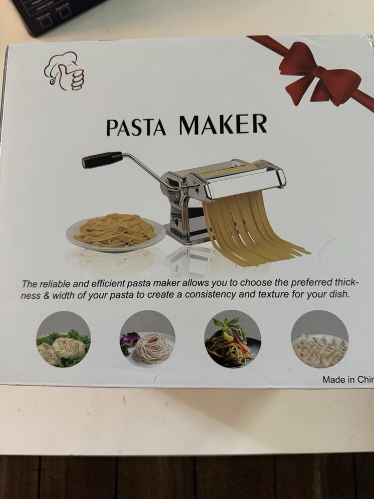 Stainless Steel Pasta Maker Roller Cutter 7 Thickness Settings