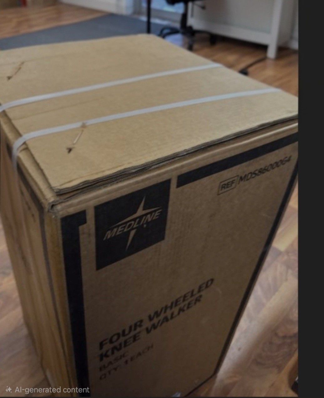 NEW Medline Gen 4 Knee Walker Scooter - 300lb Capacity Steerable Mobility Aid