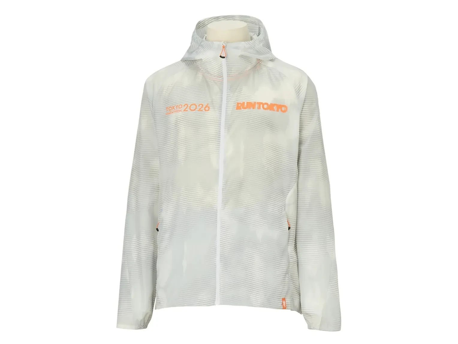 ASICS TOKYO MARATHON 2026 Limited Fade JACKET Brilliant White NEW USA SHIPPER!!!