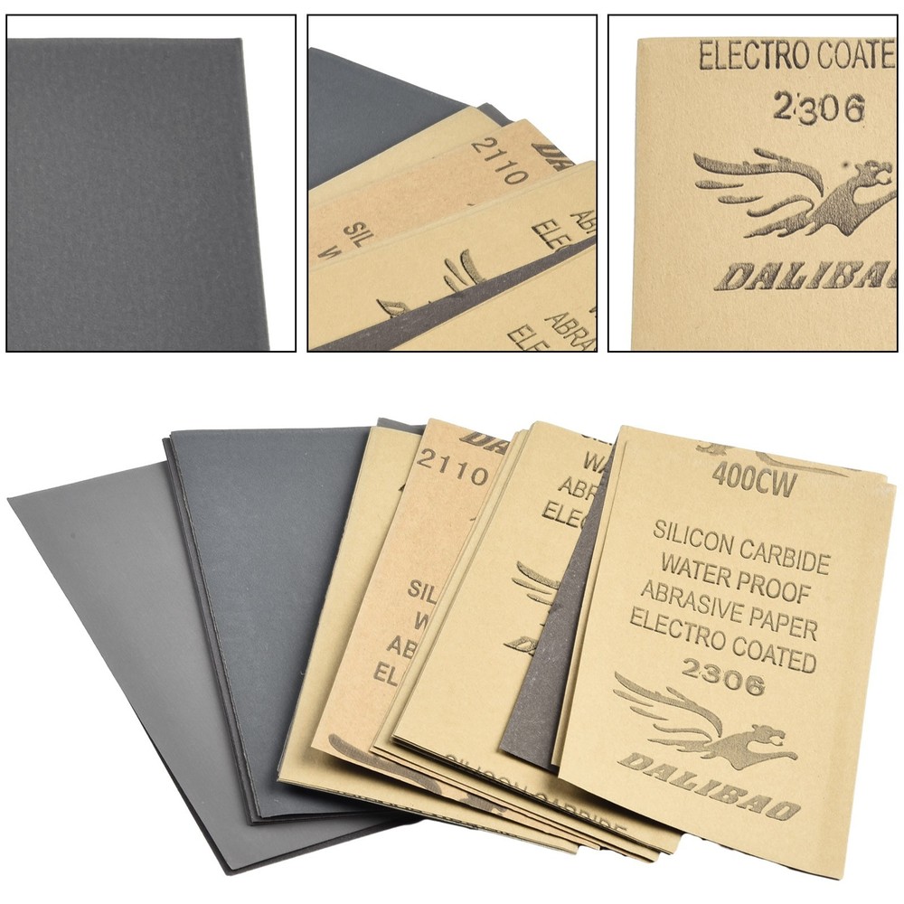 Versatile Silicon Carbide Sandpaper Bundle for DIY and Industrial Projects