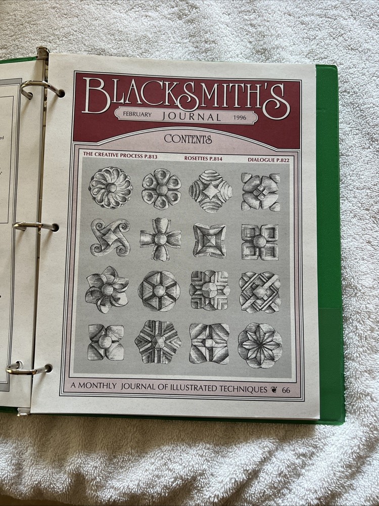 Blacksmith's Journal 1996 Complete Year Illustrated Techniques Set