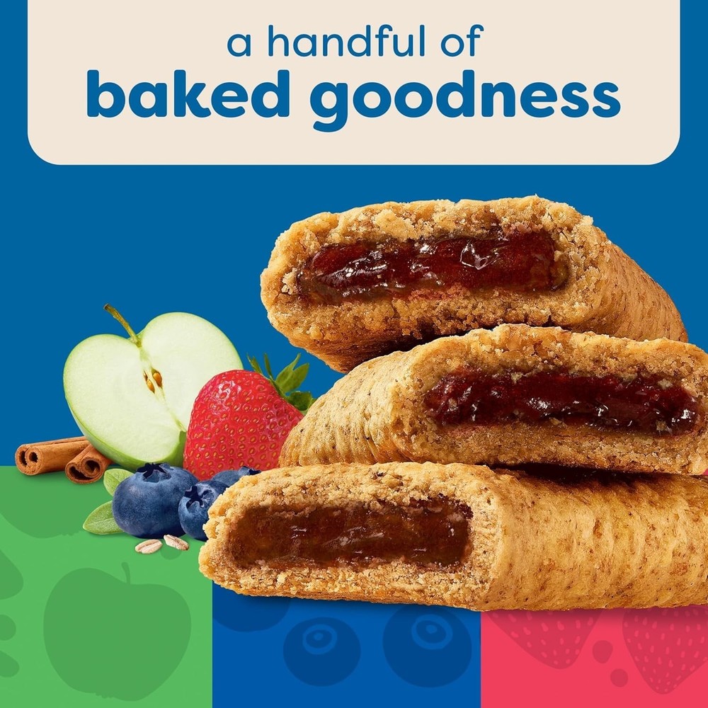 Assorted Nutri-Grain Breakfast Bars - 32 Individually Wrapped Whole Grain Snacks