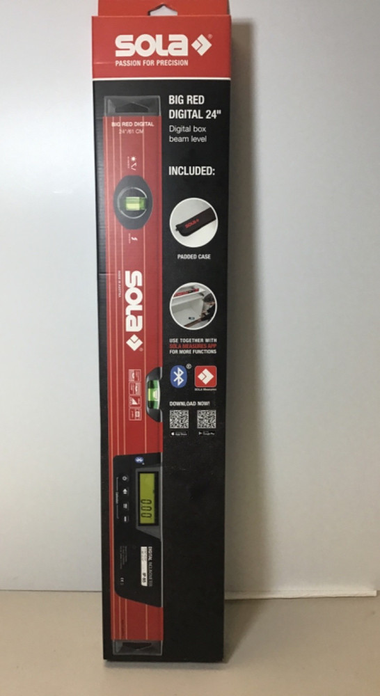Sola Box-Beam Bluetooth Digital Level 24" LSB24D