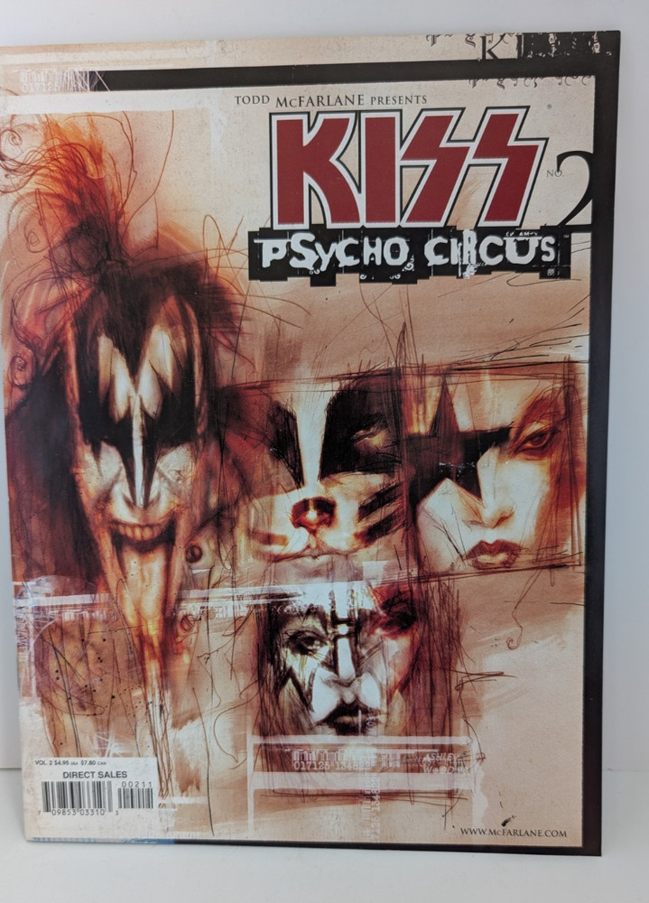 KISS Psycho Circus #2 April 1999 Todd McFarlane Comic Magazine Gene Simmons 5717
