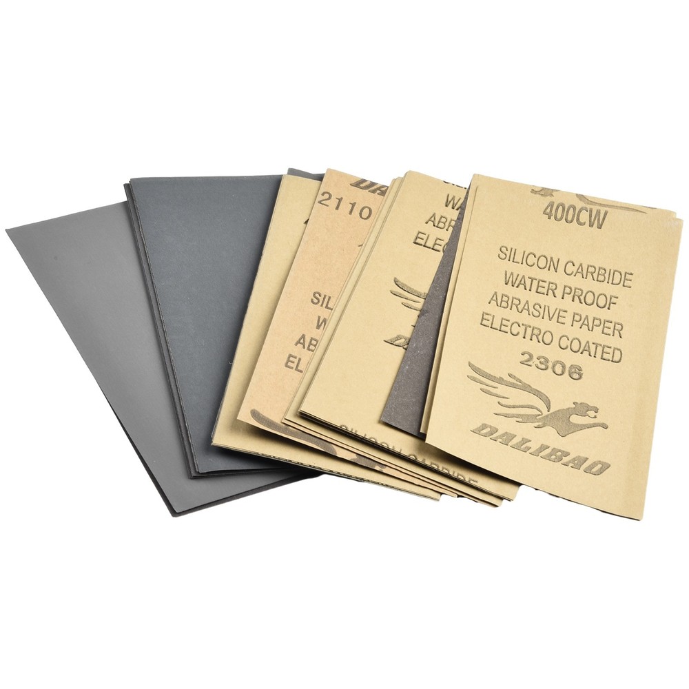 Versatile Silicon Carbide Sandpaper Bundle for DIY and Industrial Projects