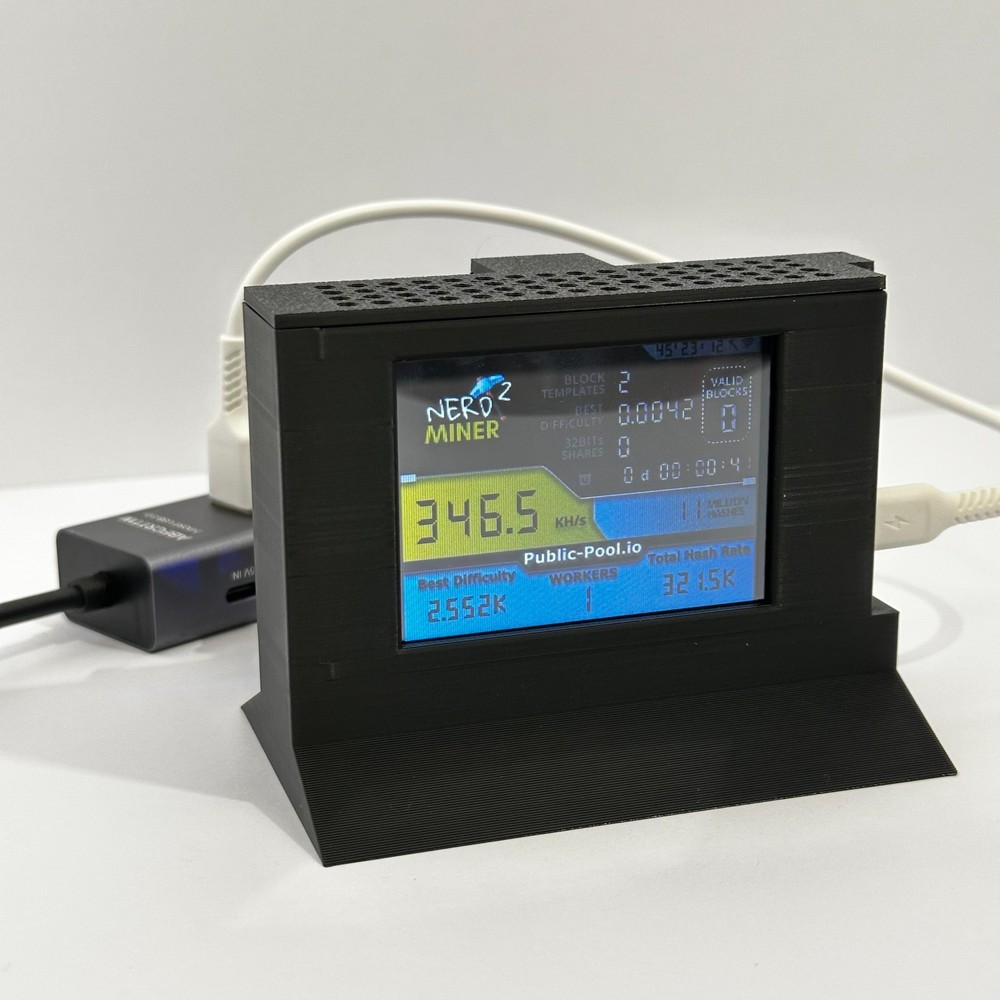 NerdMinerV2 Case A.S.T.R.A.  Cooling Tower (Single Stack Tower)