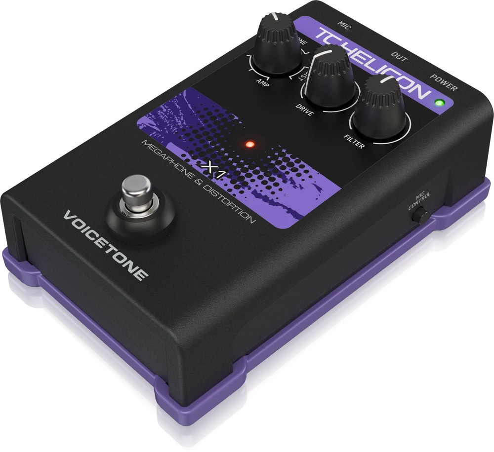 TC Helicon VoiceTone X1 Vocal Effects Processor Pedal