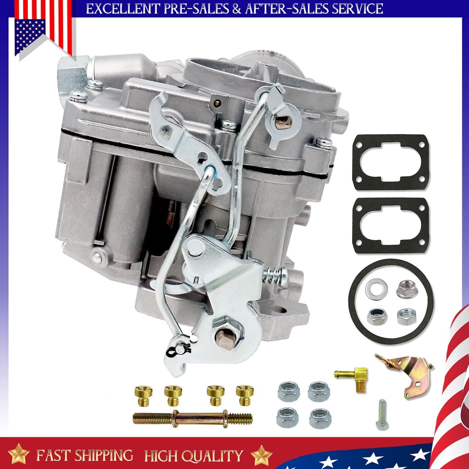 Carburetor for Mercruiser 4 Cylinder 2.5 L 3.0 L Rochester Mercarb Satin 🔥