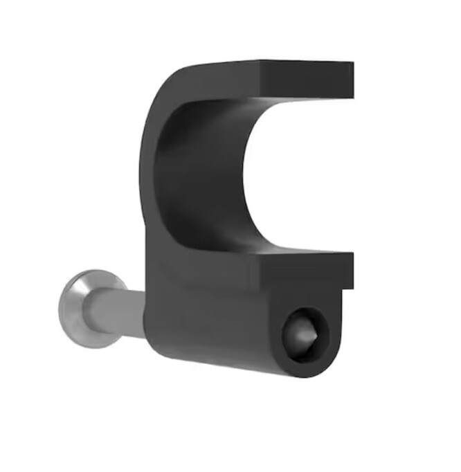 Coaxial Nail-In Clips, Black (20-Pack)