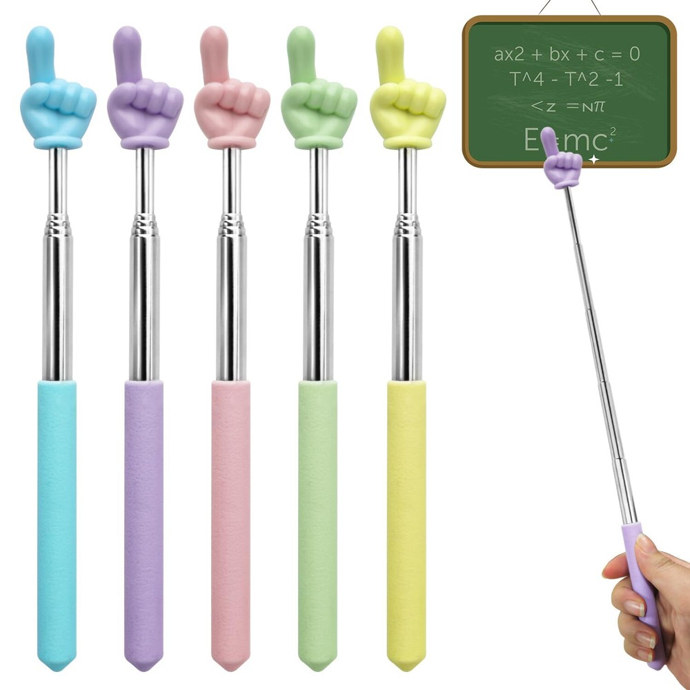 5 Pcs Classroom Pointer Stick for Teachers Students Presentation Pointer Stick