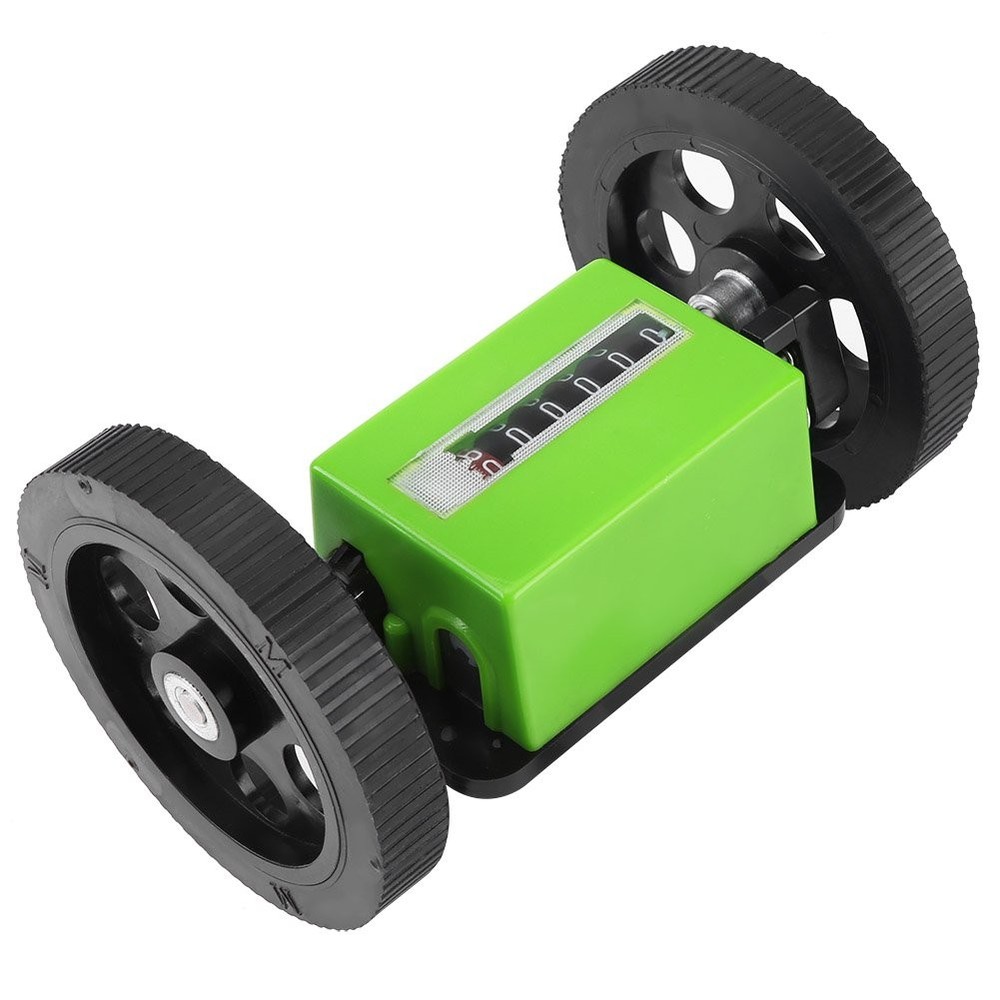 Rolling Meter Counter, 1 Pack 6 Digit Meters Rolling Mechanical Length Counte...