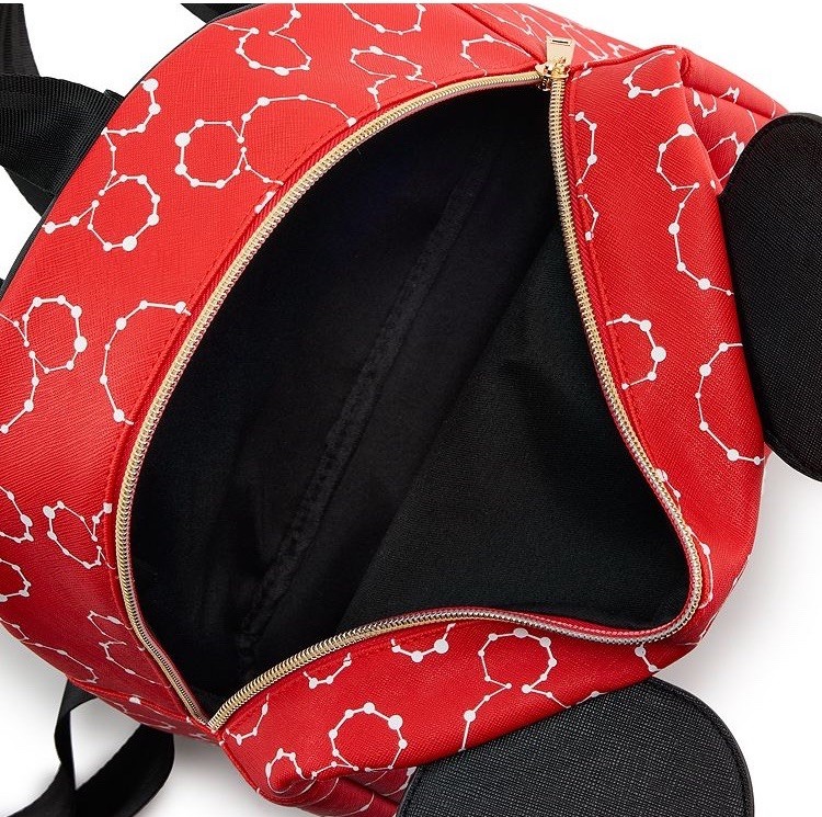 Disney's Mickey Mouse All Over Print Red & White with 3D Ears Mini Backpack-NWT