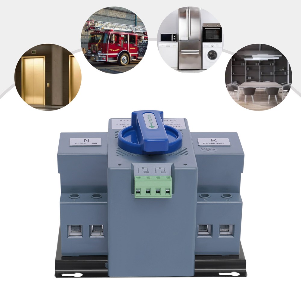 AC110V 2P 63A Generator Dual Power Changeover Switch Automatic Transfer Switch