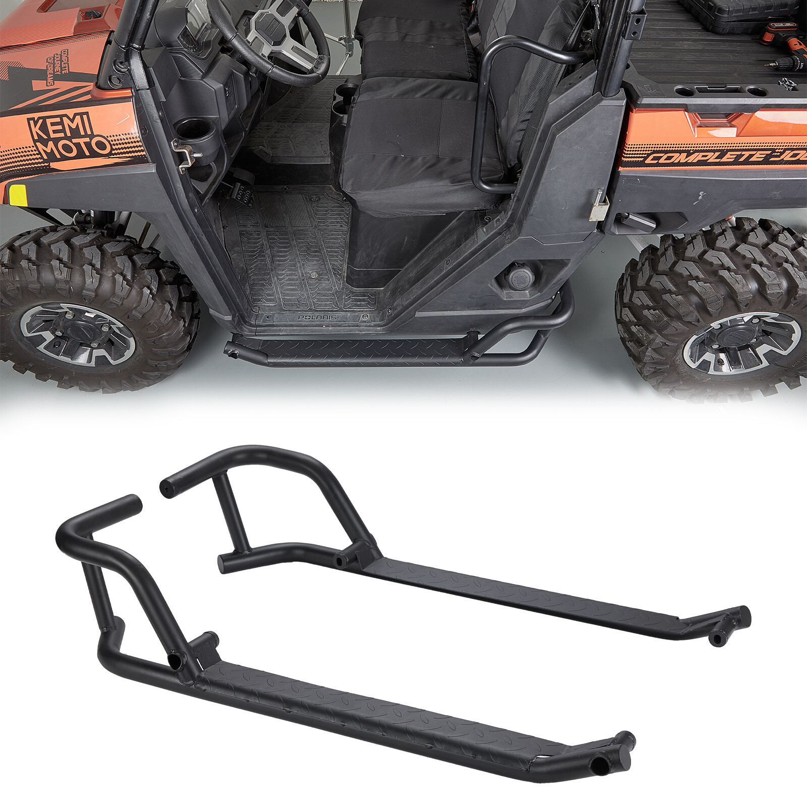 Heavy Duty Side Step Nerf Bars Rock Sliders for 2018-2025 Polaris Ranger XP 1000