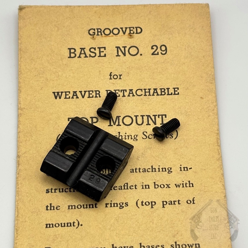 WEAVER Top Mount Base No. 29 - Browning 1885 (Front)