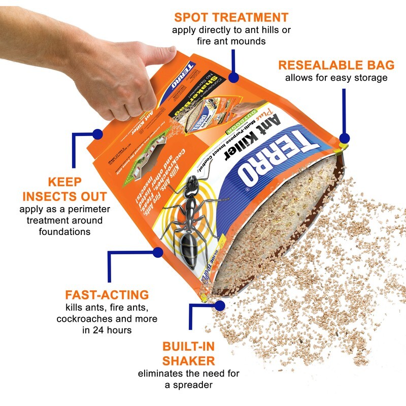 Terro Ant Killer Plus Multi-Purpose Insect Control Convenient Shaker Bag 3 lbs