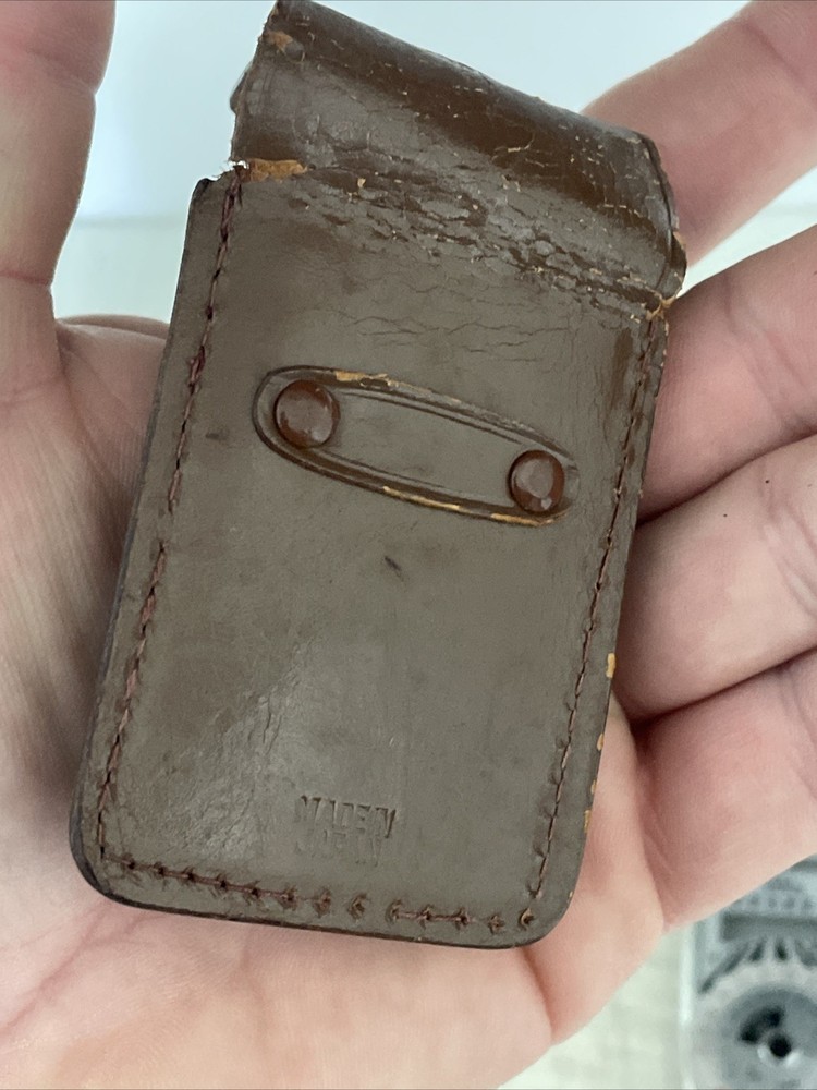 Untested-Vintage Coronet B Light Meter With Booster Attachment With Leather Case