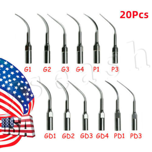 5x Dental Ultrasonic Piezo Scaler Tips fit Woodpecker EMS/DTE SATELEC Handpiece