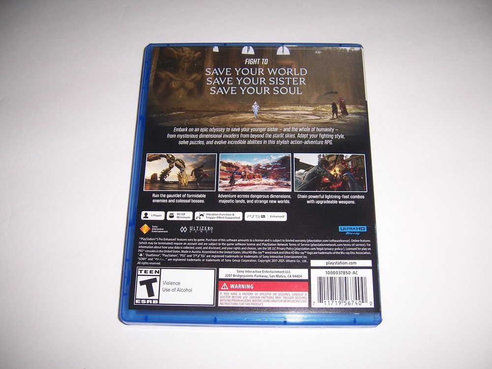 Authentic Box Case Replacement Sony PlayStation 5 PS5 for Lost Soul Aside