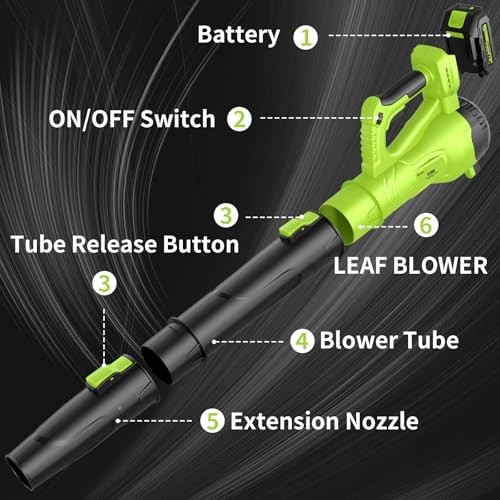 GREENER 21V LEAF BLOWER CORDLESS - GREEN