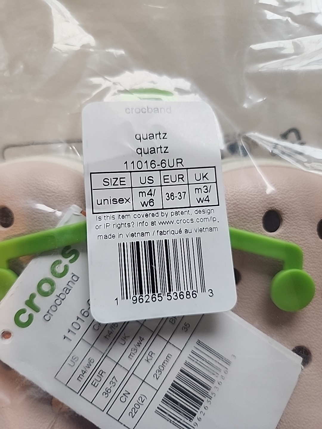 Crocs Crocband Clogs Quartz Pink Unisex M4 W6 New With Tags