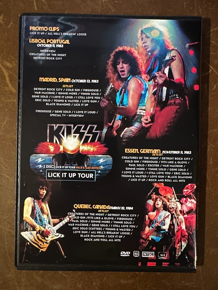 KISS - Lick It Up Live Collection 1983 Enhanced Edition Vinnie Vincent