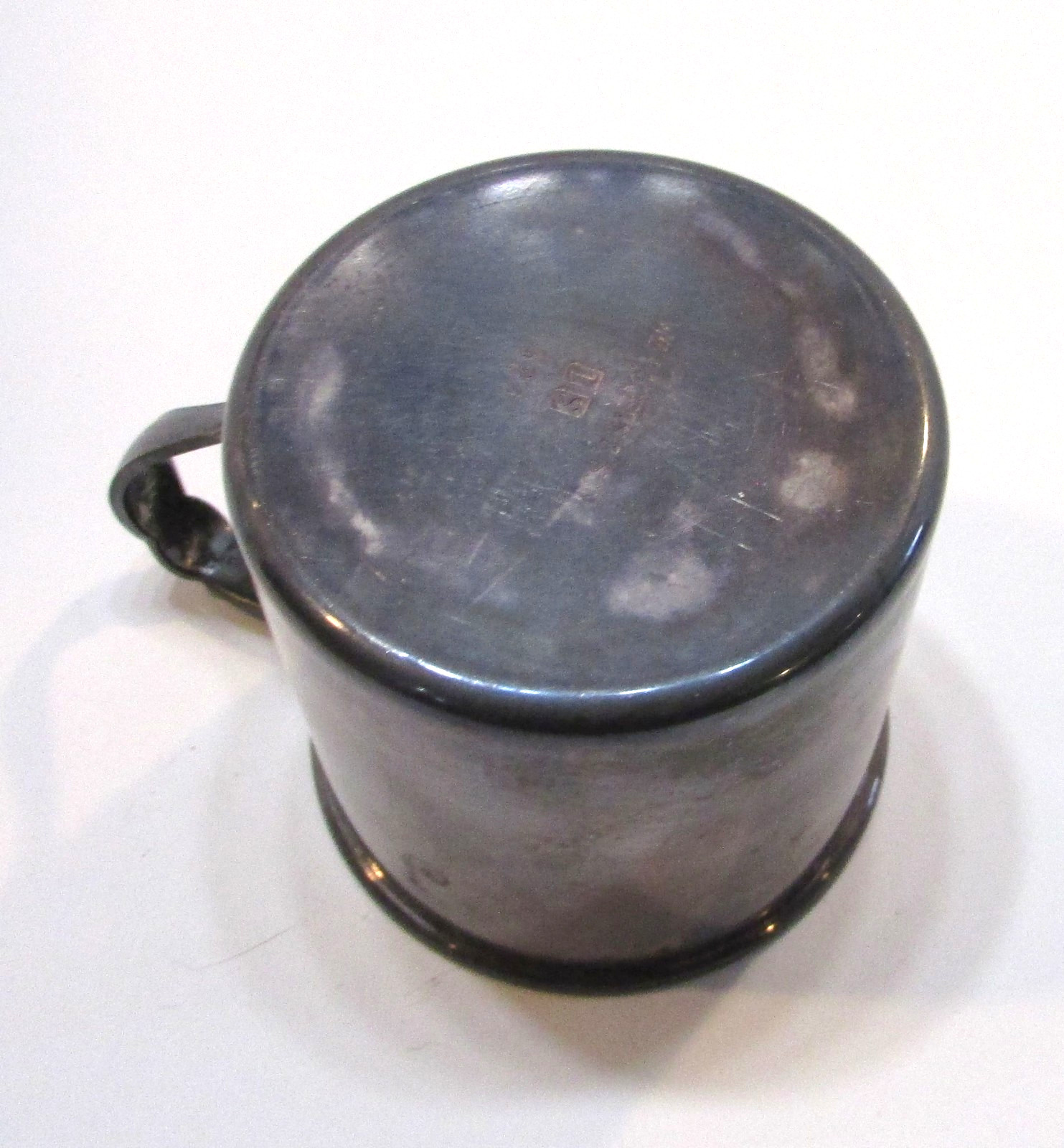 Antique 1930's Wm Rogers Sons 524 Sterling Line IS Silverplated Childs 2.5" Mug