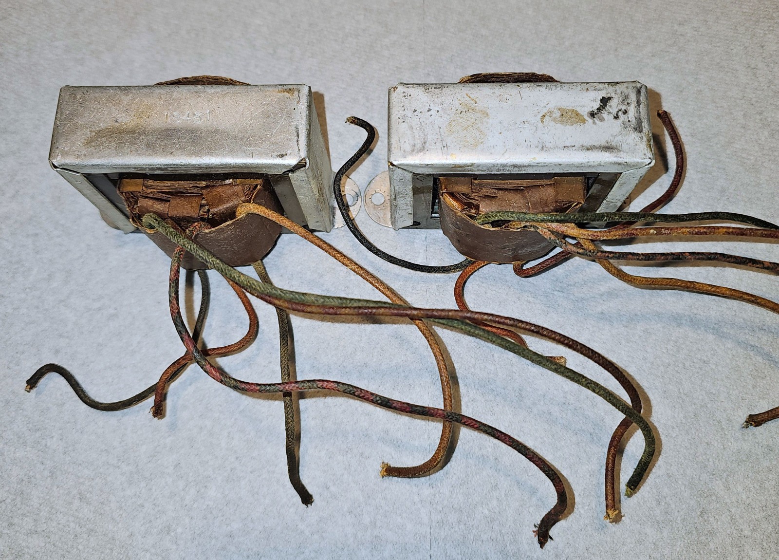 1 Pair - 6L6 Audio Output Transformers - 18451 - From Wurlitzer Organ Amp 6144