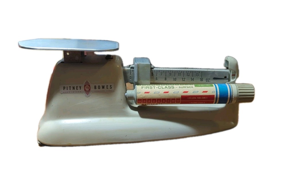 Vintage Pitney Bowes Postage Scale Mechanical Postal Scale Air,Third,1st Class