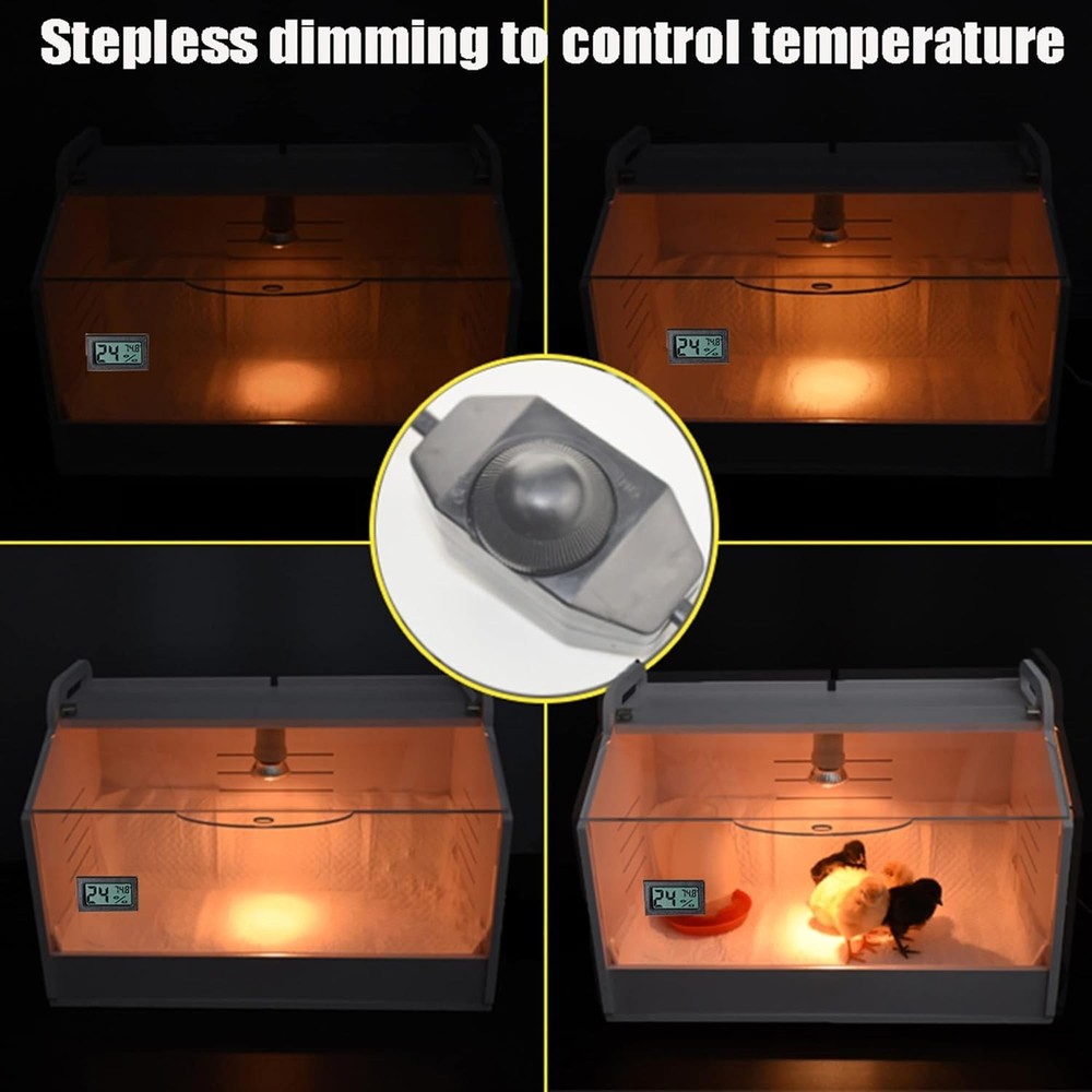 Intelligent Chicken Brooder Box with Temperature Display – Compact & Durable