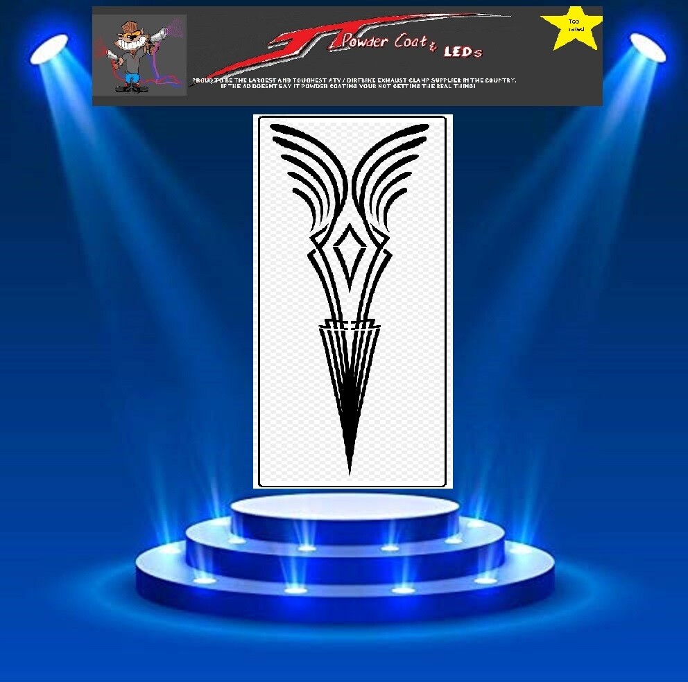 Pinstripe Stencil Template Airbrush Paint  # 1