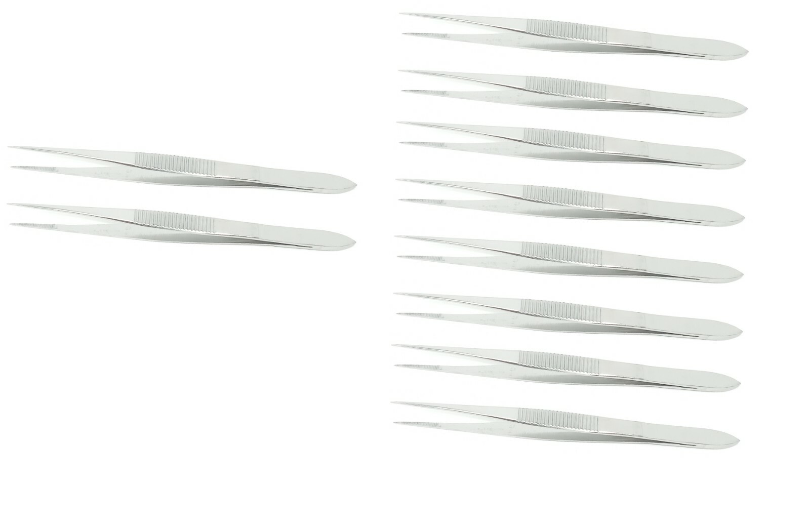 10 Stainless Steel Splinter Forceps Tweezers Fine Point 3.5" Surgical Instrument