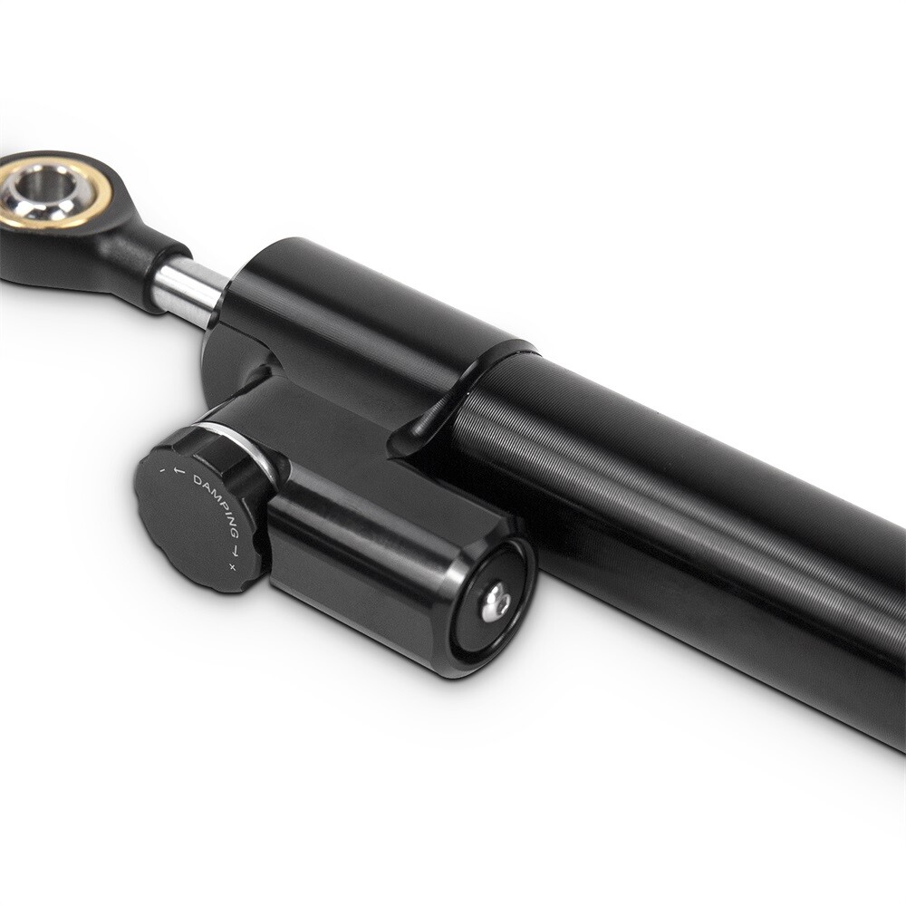Motorcycle Adjustable Full Black Stabilizer Steering Damper For Suzuki Kawasaki