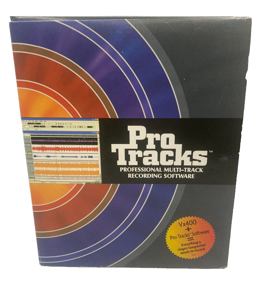 Pro Tracks Professional Multi-Track Recording Software With Users Guide New