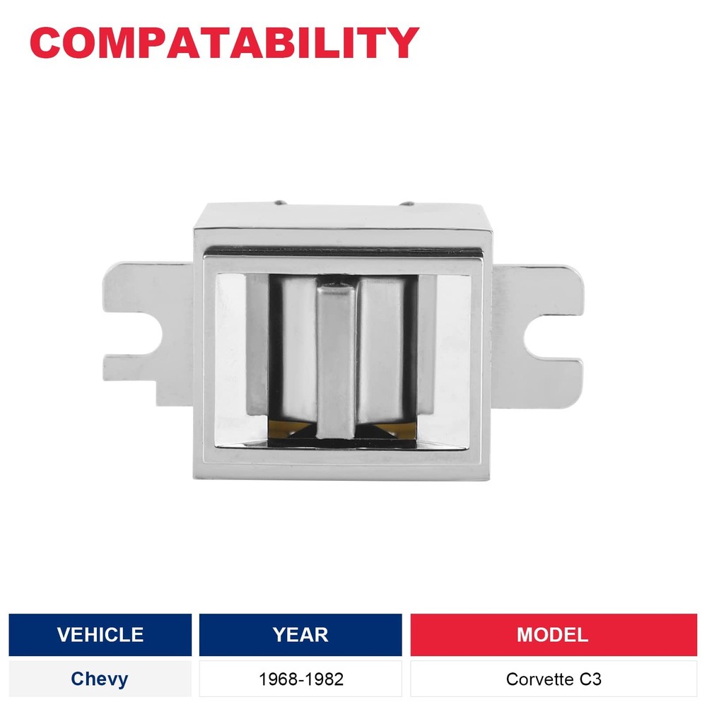 C3 Power Window Switch 1Pair Compatible with 1968-1982 Corvette Chrome