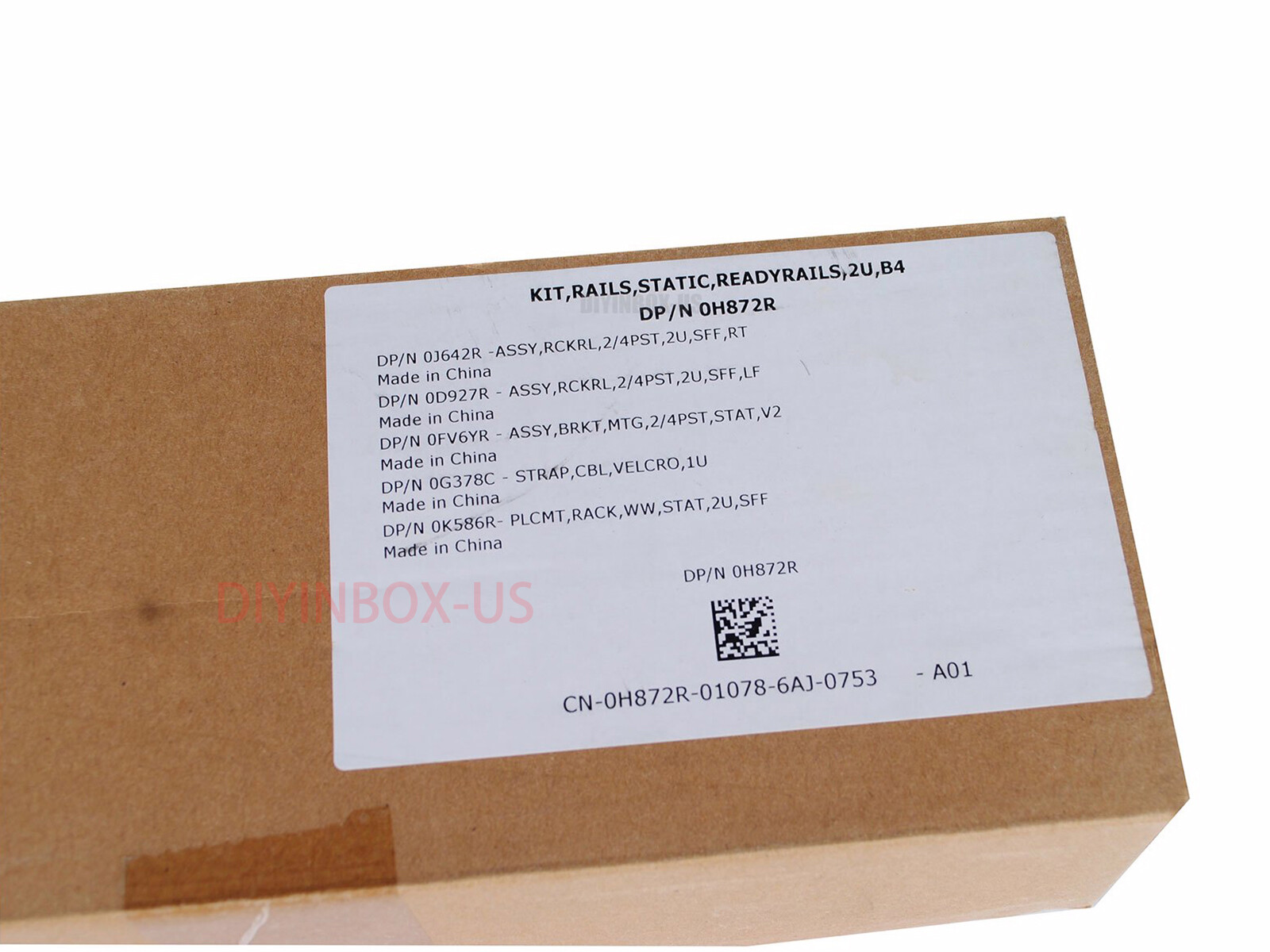 Dell H872R PowerEdge R510 R520 R720 R730 R730xd R540 R740 R740xd Static Rail Kit