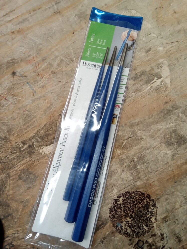 Dasco Pro 12 Alignment Punch Set, 3 Pcs