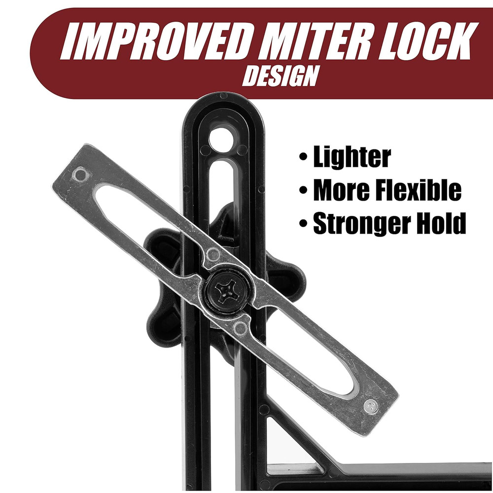 Dual Deluxe Stackable Featherboards for Table Saw Kit with Riser Blocks, Aluminu