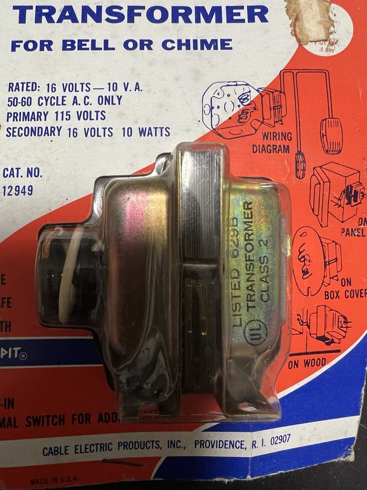 Bell Chime TRANSFORMER 115V