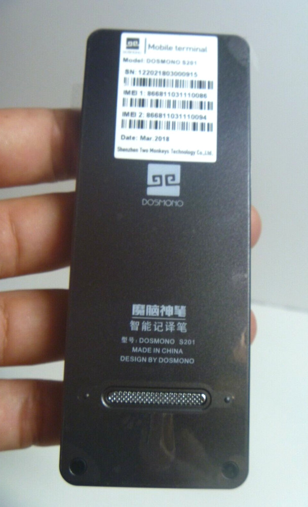 Dosmono S201 72 Language Touch-Screen Translator