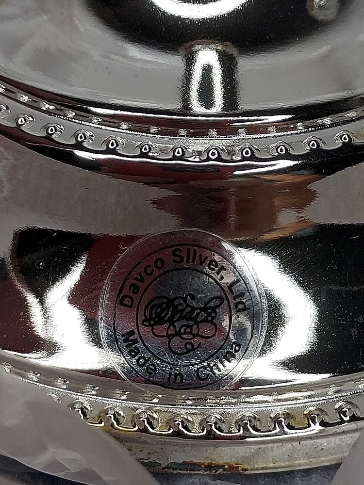 Davco Silverplate Taper Candle Candlesticks Elegant Scroll Design Table Decor